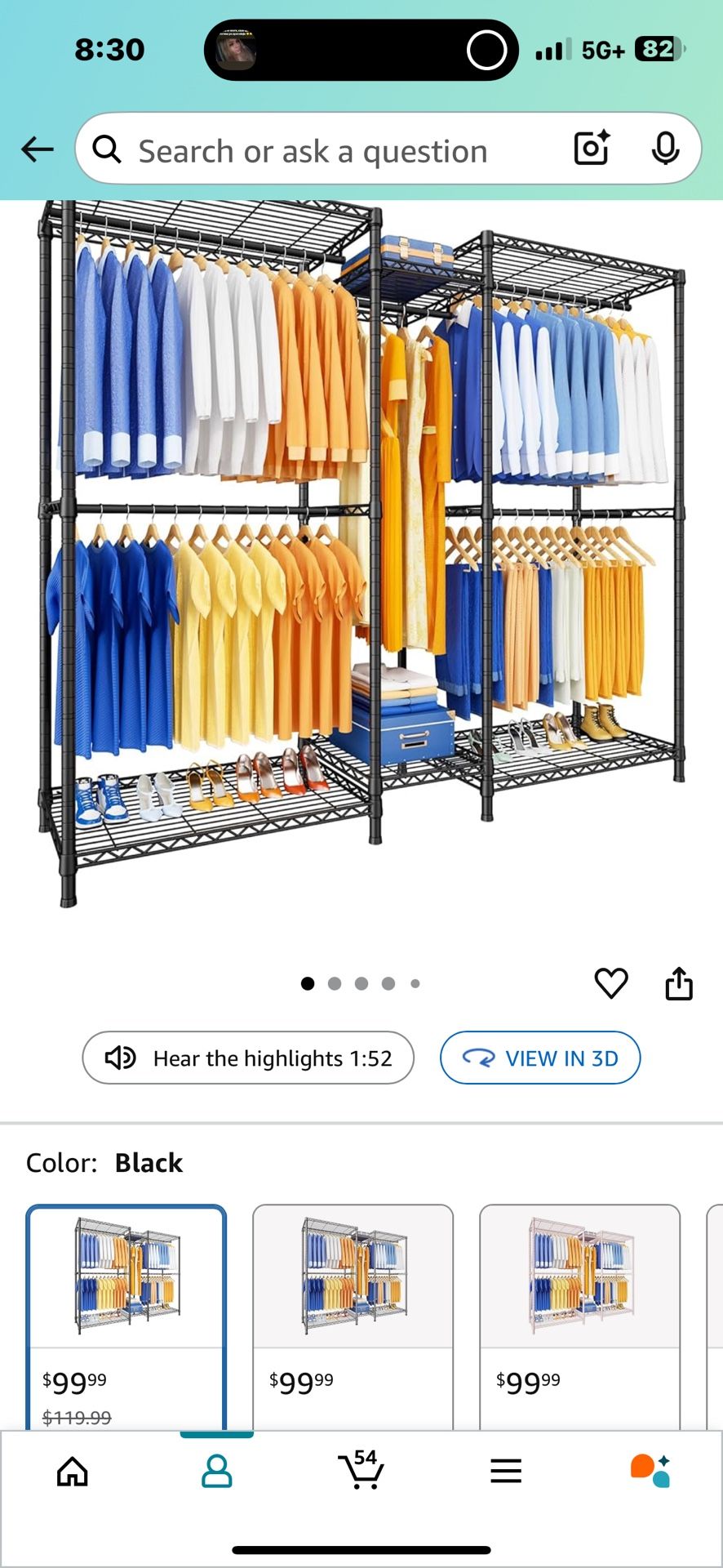 Closet organizer