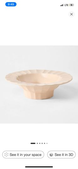 Ceramic Hand-Molded Pedestal Bowl from Threshold™ designed with Studio McGee
