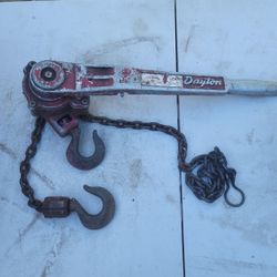 dayton lever chain hoist
