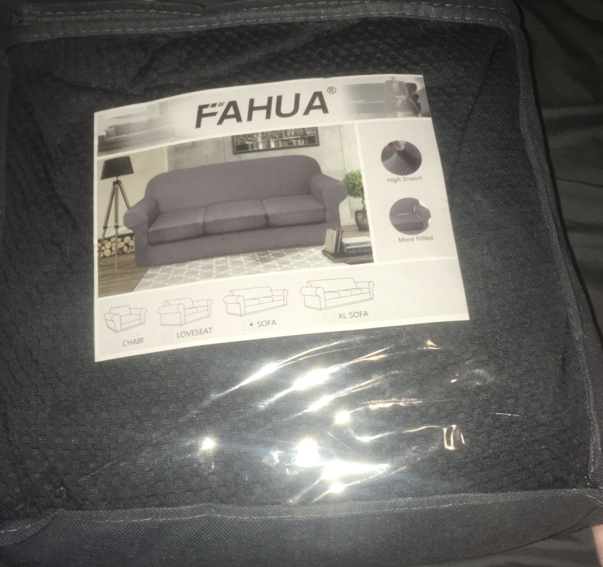 4 Piece Stretch Couch Cover for 3 Cushion Couch Thick Premium Sofa Slipcover with Individual Cushion Covers Customized 3 Seater Sofa Cover Dog Pet Pro