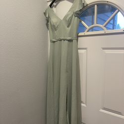 Sage Green Maxi Dress/Bridesmaids Dress