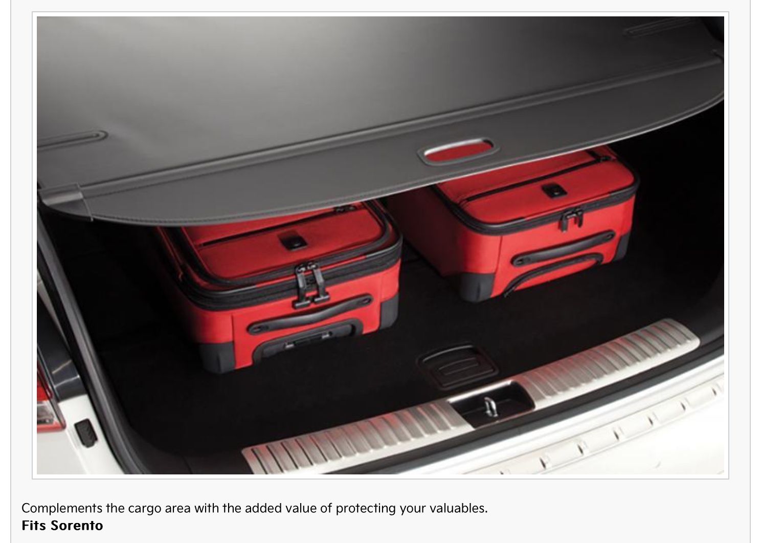 2016-2020 Kia Sorento Cargo Screen
