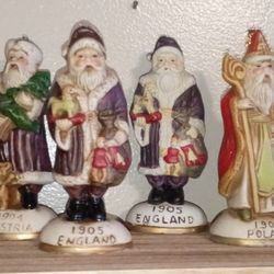 Vintage Santa Figurines 