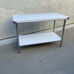 Stainless Steel Work Table size: 23.5” W :47.25” L :31.75” H