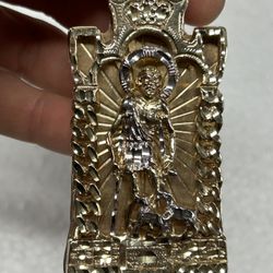 10K Yellow Gold Jesus Pendant Charm Pendant 