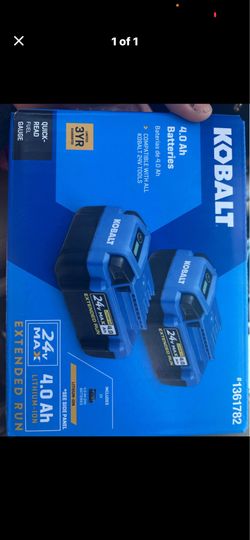 Cobalt batteries with charger
