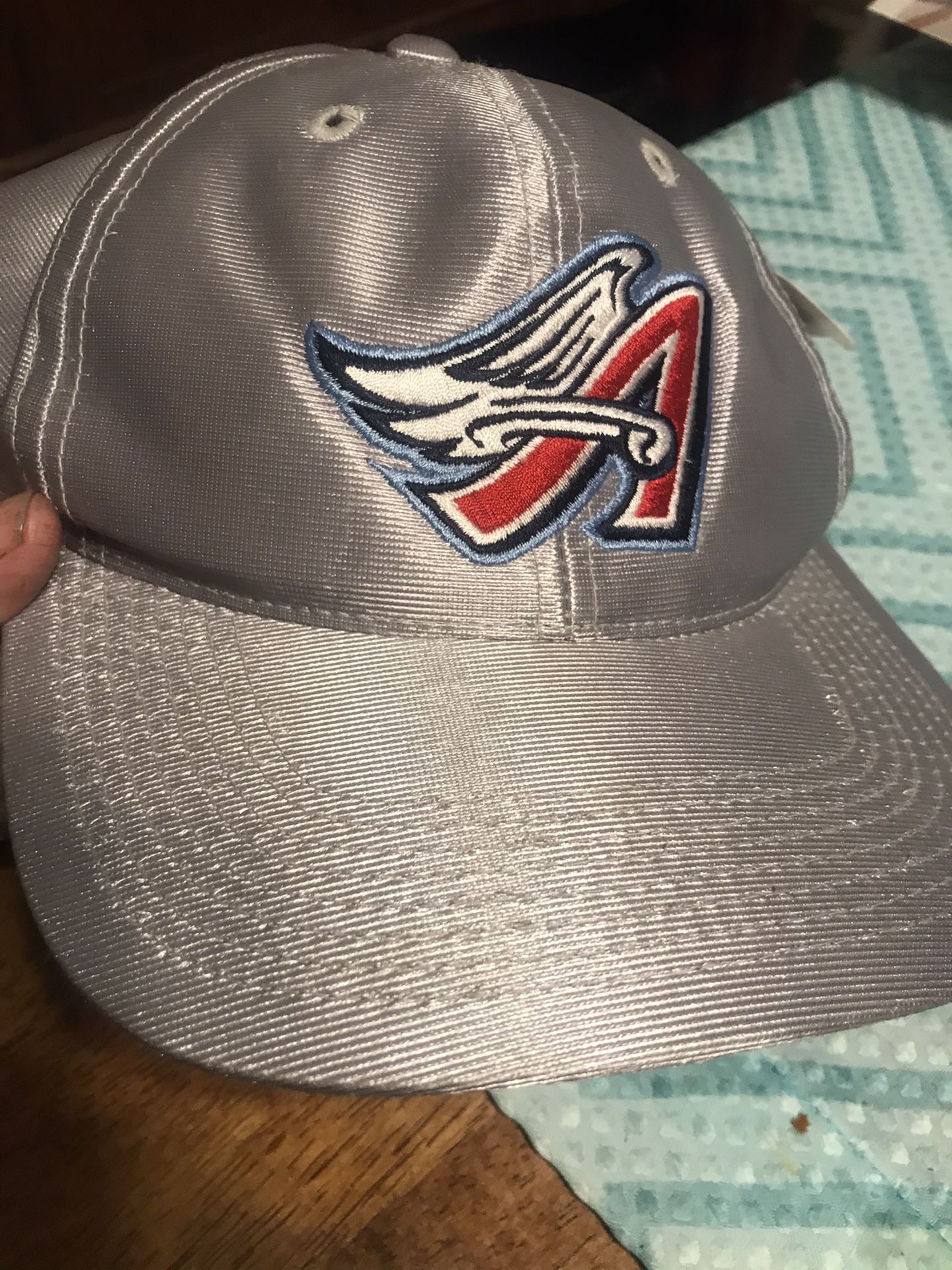Vintage LA Angels Hat Disney Wings Silver Edition SnapBack
