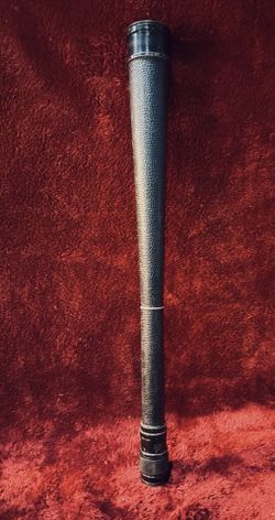 WWII US Navy QM 16-Power Telescope Bureau Ships MK I 1(contact info removed) Spyglass ~ 30”