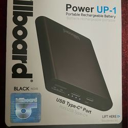 BRAND NEW IN BOX billboard bb-30-10 black 5,000 mah portable rechargeable battery power up-1 platinum series