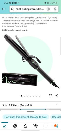 MINT Professional Extra Long Hair Curling Iron

