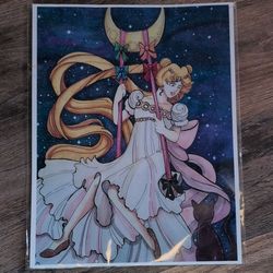 Sailor Moon colored drawing