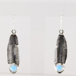 Sterling Silver Native American Earrings By Genevieve Francisco