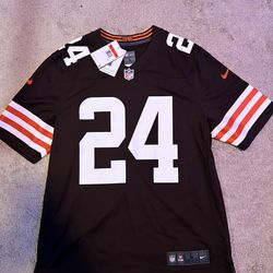 NFL Nike Cleveland Browns Nick Chubb Authentic Football Jersey Size L Brown