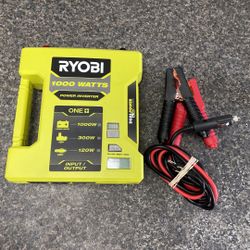 Ryobi RYI1030AVNM 18 Volt One+ 1,000 Watt Max Power Inverter (12 Volt / 18 Volt Inputs) TPW006487