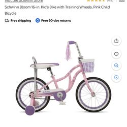 Schwinn Bike 16-in Wheels, Pink Child Bicycle