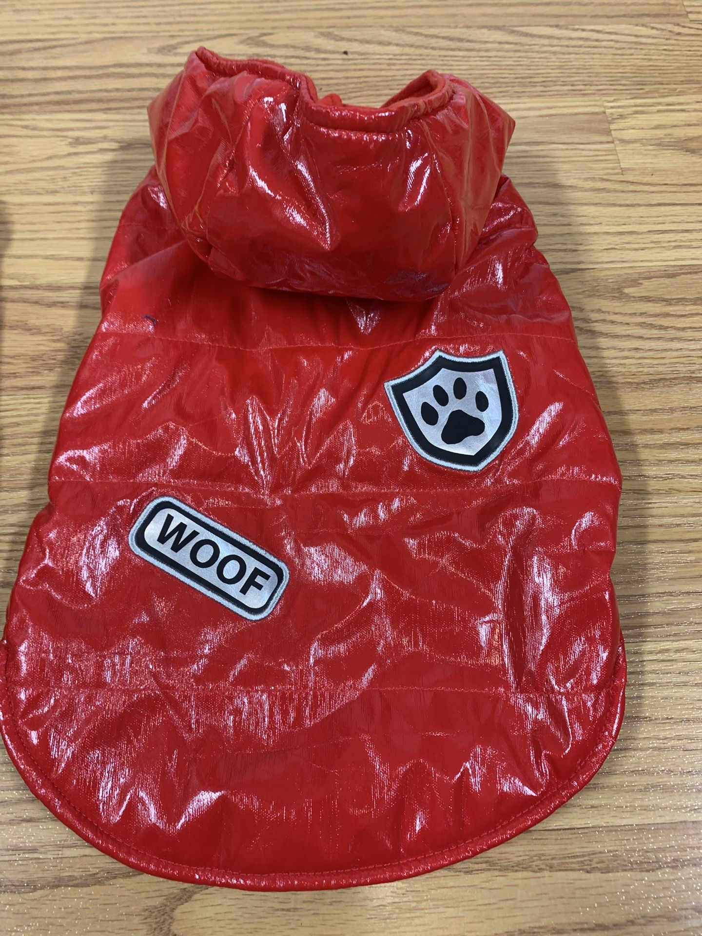 2 Medium Red Dog Raincoats