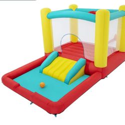 Brand New In Box Play Day Jump 'N Away Kids Indoor and Outdoor Bouncer with Blower Included