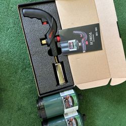 Propane Torch, Kitchen Cooking Culinary Torch Lighter, Adjustable Blow Torch for Sous Vide Searing Steak, BBQ, Grill, Campfire Charcoal Starter, Gas W