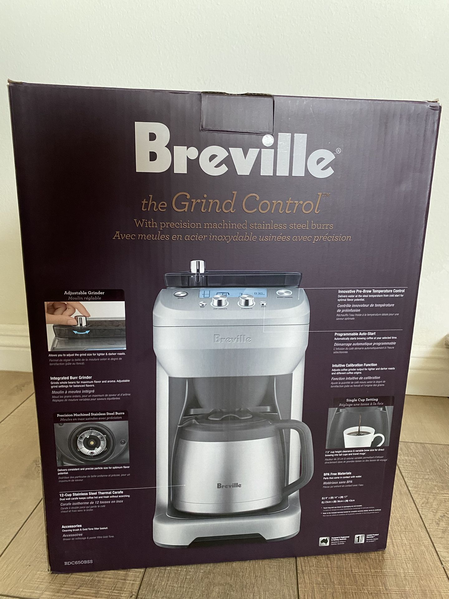 Breville Grind-Control 12 Cup Coffee Maker for Sale in Naples, FL - OfferUp