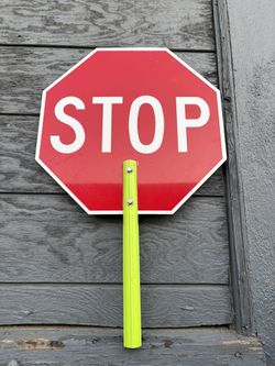 Handheld Stop Sign 