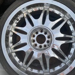 4 Aluminum  Rims For Sale Comes With Tires!