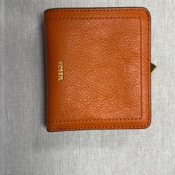 Fossil Wallet - Orange/Pink