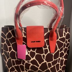 Brand New Sassy Jones Giraffe Purse 