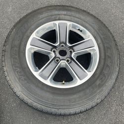 1 New - 255/70r18 5x5 5x127 Jeep Wrangler Sahara JL JK Gladiator Rim Wheel 100% Treads Tire