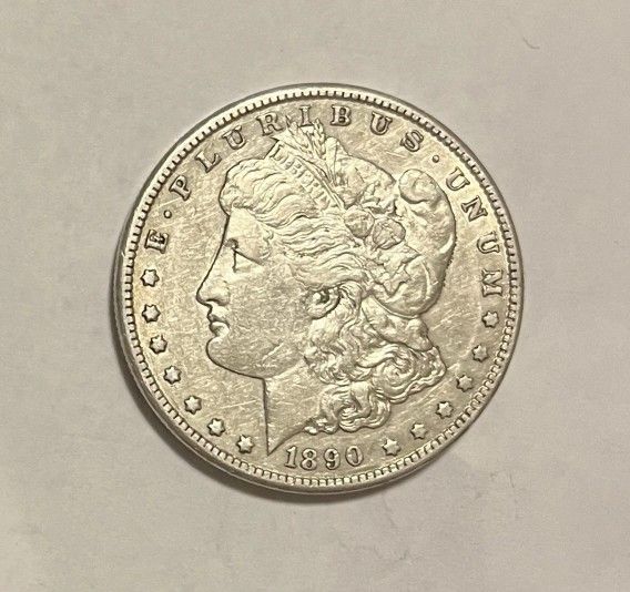 1890-CC Morgan Silver Dollar