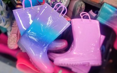 Rain boots for the entire family, starting at 10 each