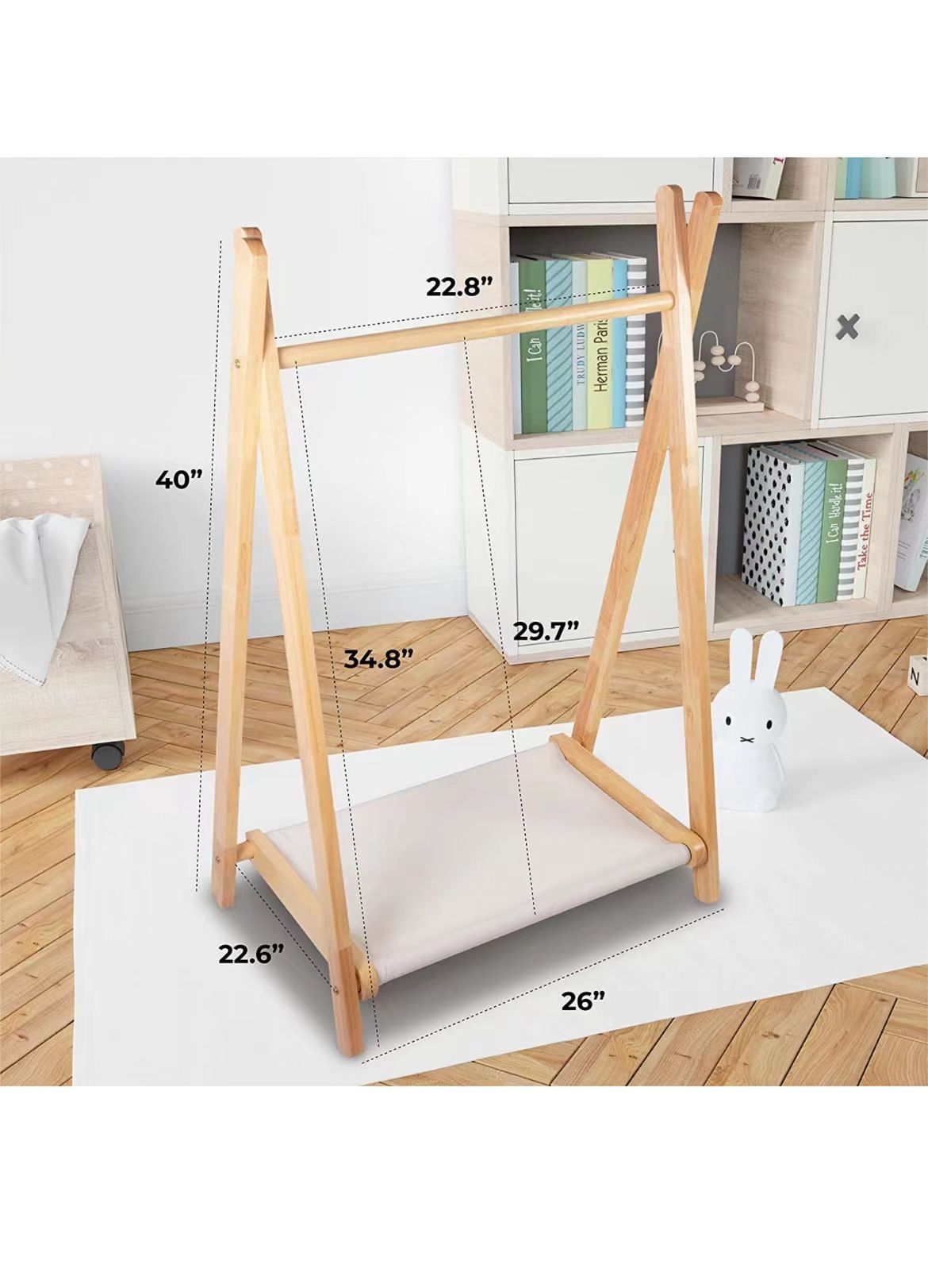 EHF Dress Up Storage, Kids Clothing Rack, Dress Up Clothes Storage