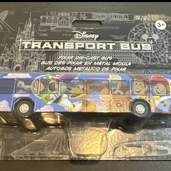 NIB Disney Parks Pixar Transport Bus Toy Story Model Die Cast Metal Vehicle Buzz