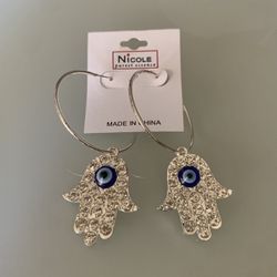 Earrings With Rhinestones 