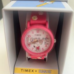 Timex x Peanuts Pink Snoopy Watch New in Box
