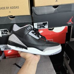 2024 Jordan Black Cement 3s size 11.5 VNDS 