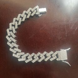 Cuban Cz Bracelet 