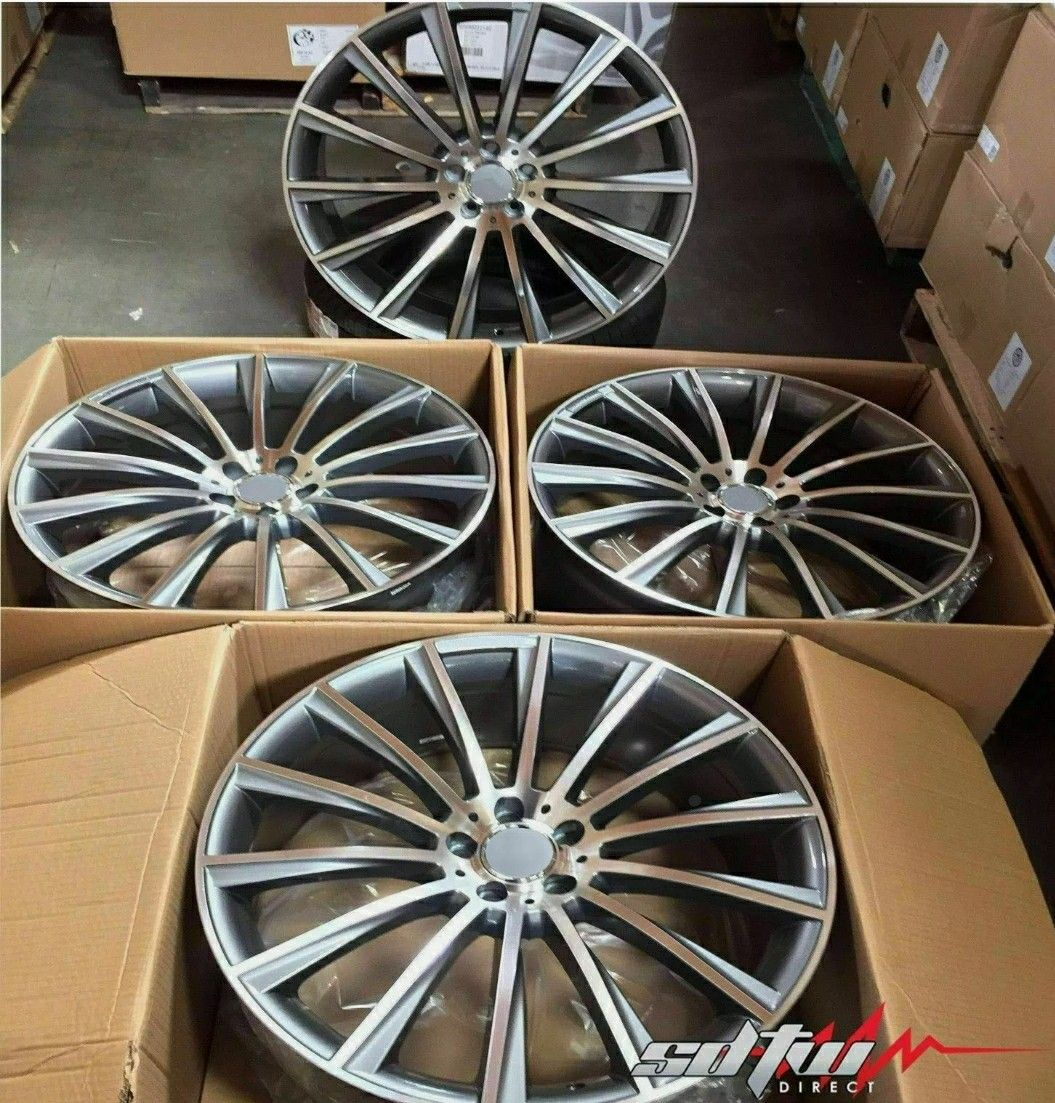 20" staggered mercedes wheels new in boxes 5 lug 5x112