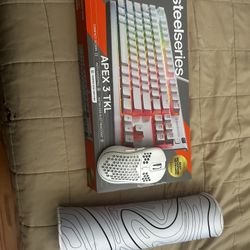 Keyboard And Mouse With Mouse Pad