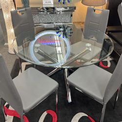 Sale⭐ Modern Round Dining Set 🛍️ Visit Our Showroom 🚛Fast Delivery 