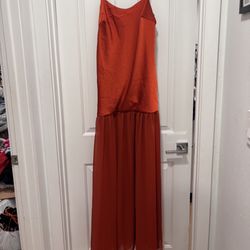 Burnt Orange Formal Dress