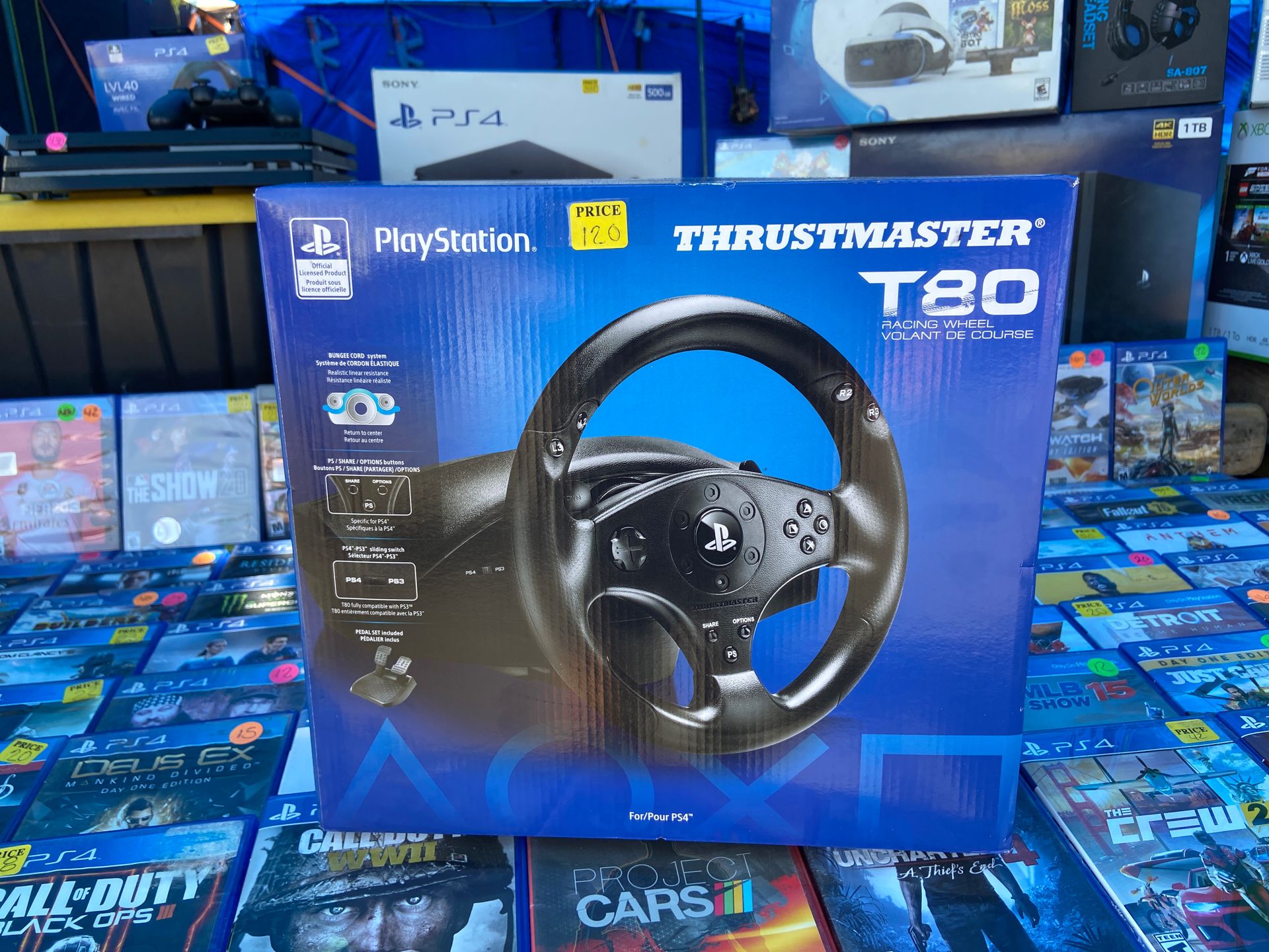 PS4 Racing wheel Thrustmaster T80