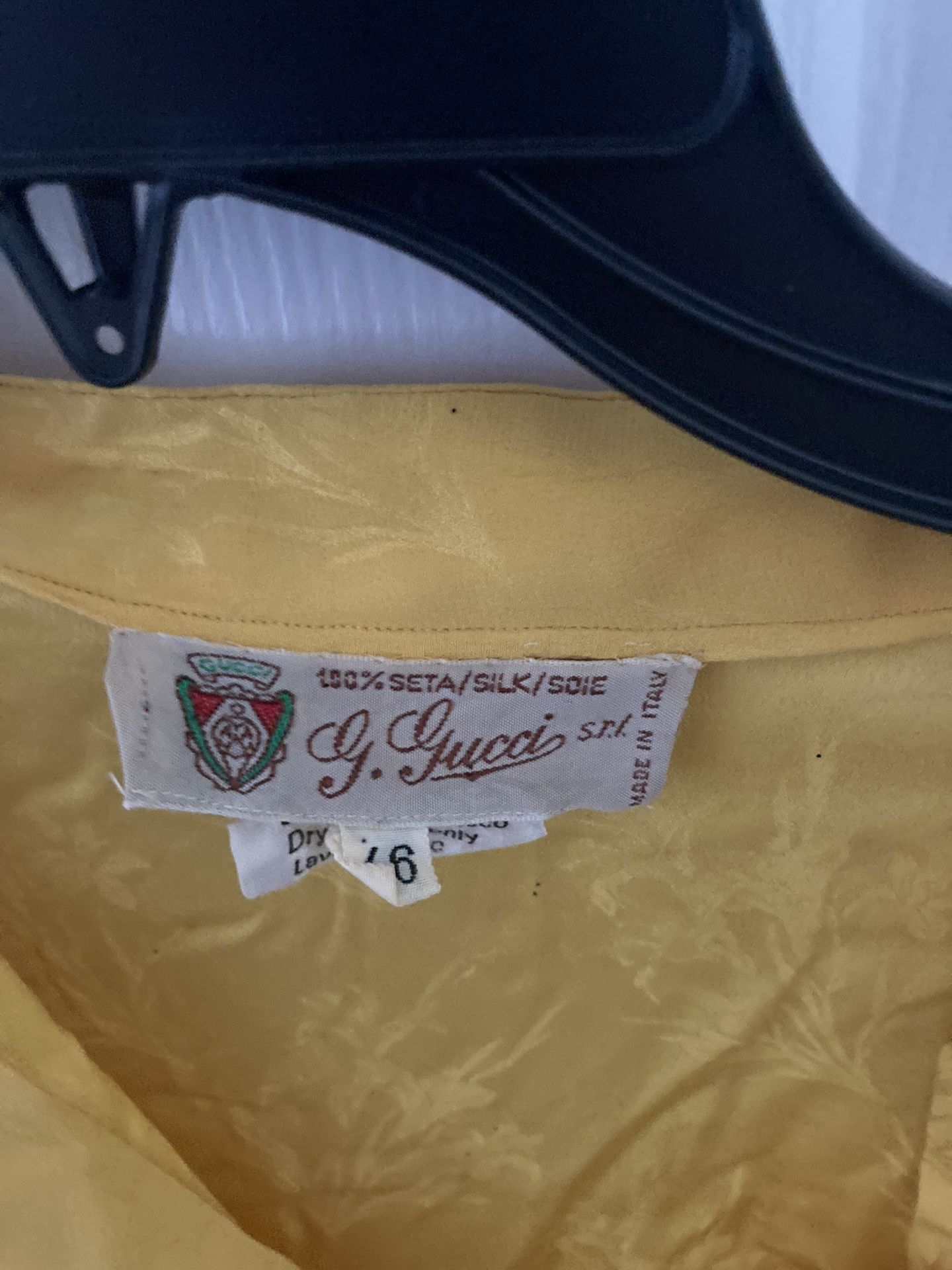 Gucci Bright Yellow Dress Shirt