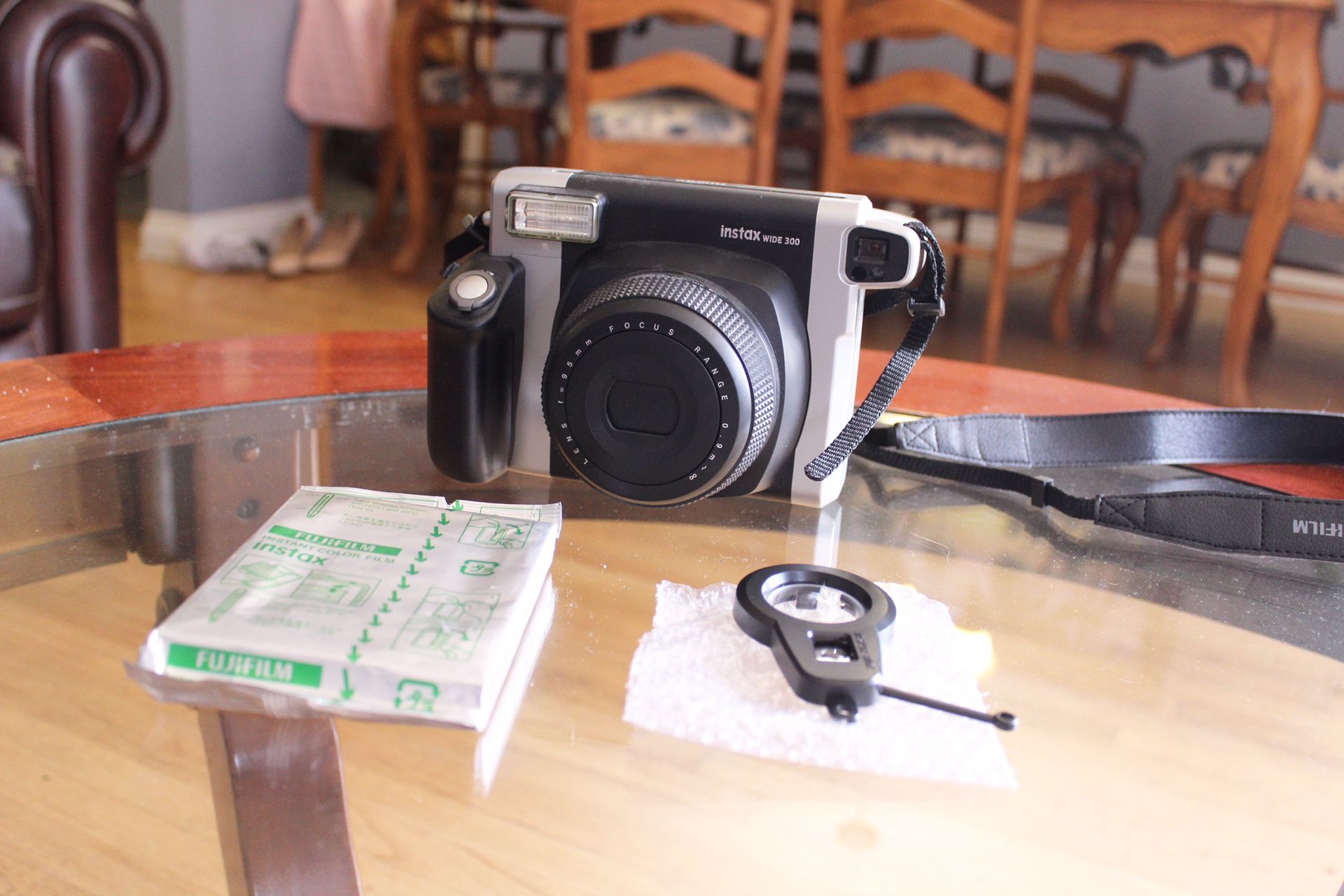 Fujifilm Instax Wide 300 Instant Film Camera (With Extra Lens & Film)