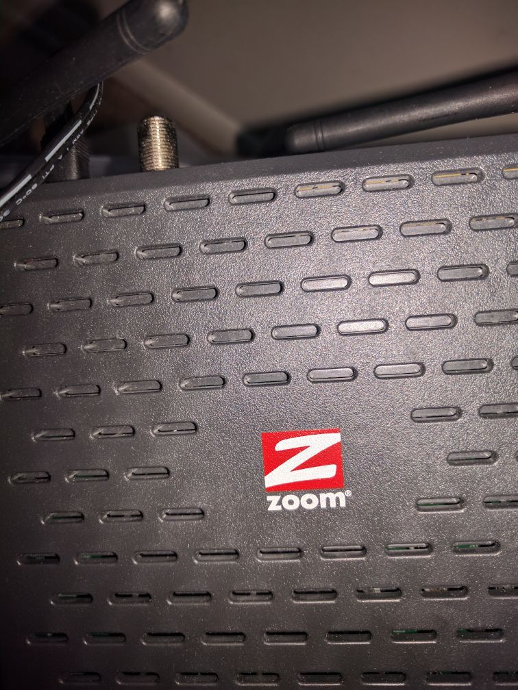 Zoom wireless router and modem combined into one
