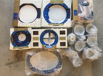 New! 14k Gold plated Stars and Teacup Set!