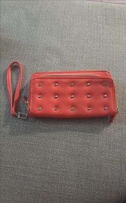 Cartera de mano naranja