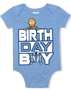 Star Wars Droids 12m Birthday Onesie NWT