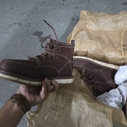 KEEN San Jose 6" Work Boots Men's 7D Gingerbread