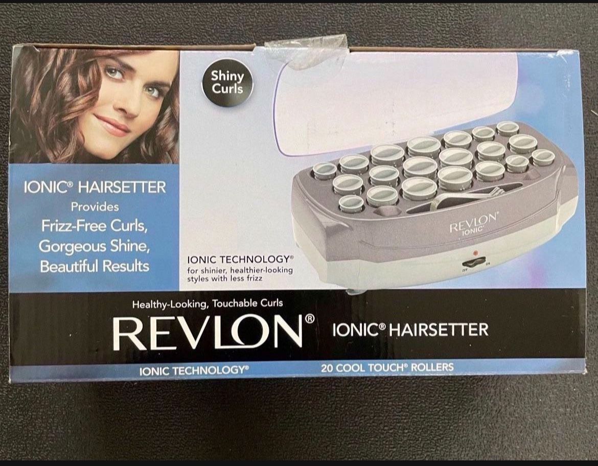 Like New Condition W Box RV 261 Revlon Ionic Hairsetter 20 Cool Touch Roller & Clips