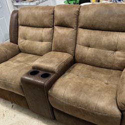 sofa de dos plazas reclinable